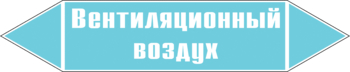 Маркировка трубопровода "вентиляционный воздух" (пленка, 126х26 мм) - Маркировка трубопроводов - Маркировки трубопроводов "ВОЗДУХ" - Магазин охраны труда ohranatruda-shop.ru