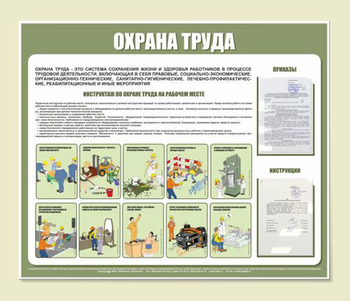 С01 Стенд охрана труда (1200х1000 мм, пластик ПВХ 3 мм, алюминиевый багет золотого цвета) - Стенды - Стенды по охране труда - Магазин охраны труда ohranatruda-shop.ru
